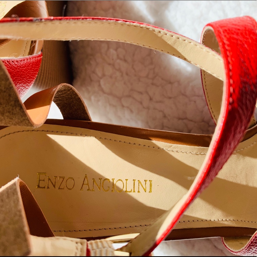 *NWOT* Enzo Angiolini Leather Wedges - Picture 4 of 6